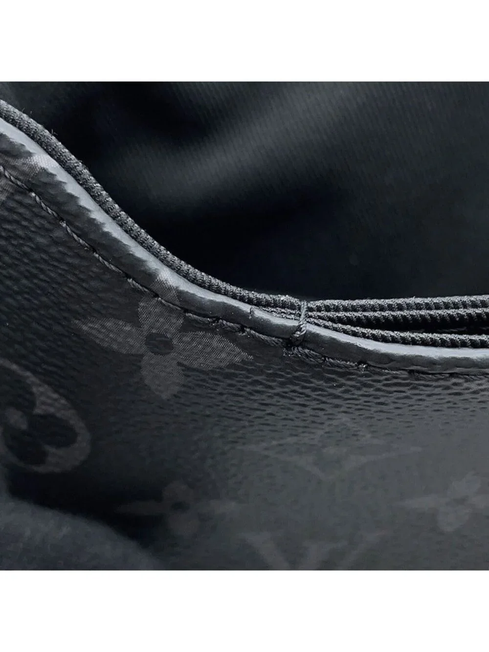 Louis Vuitton Shoulder Bag Monogram Eclipse District PM Black